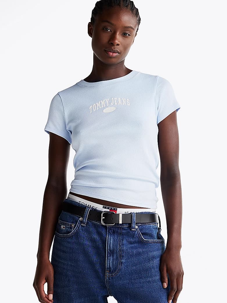 T-shirt ajusté Varsity côtelé