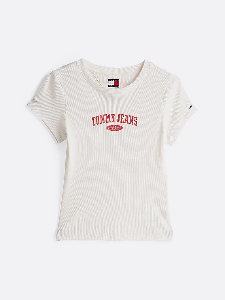 T-shirt ajusté Varsity côtelé