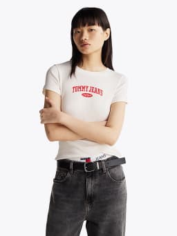 T-shirt ajusté Varsity côtelé