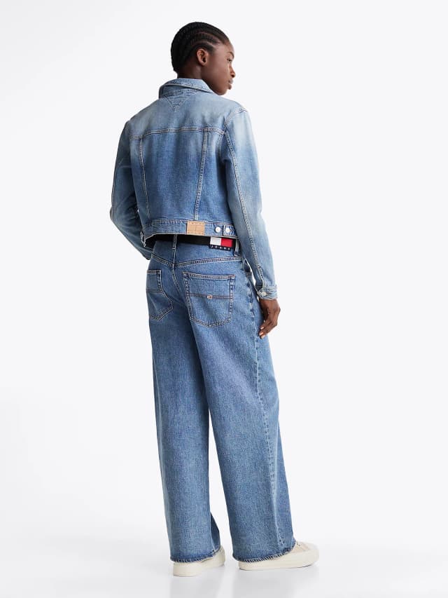 Veste Trucker ajustée en denim