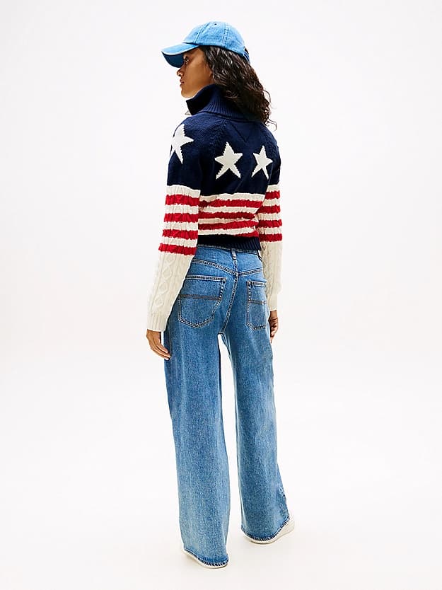 Pull à étoiles avec laine