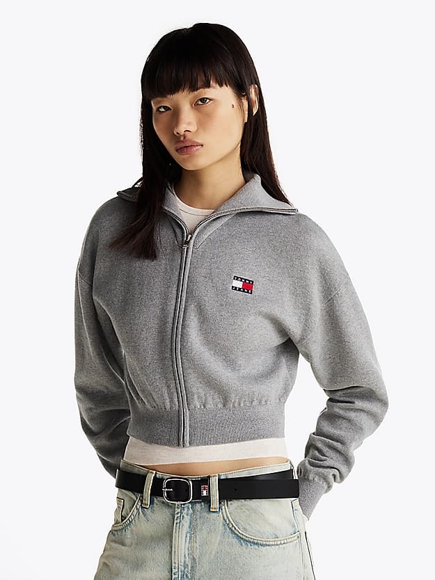 Cardigan décontracté zippé