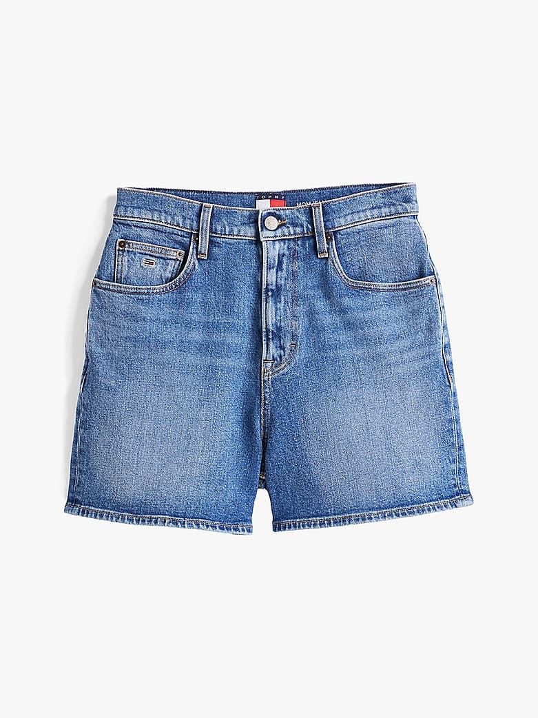 Short mom coupe standard en denim