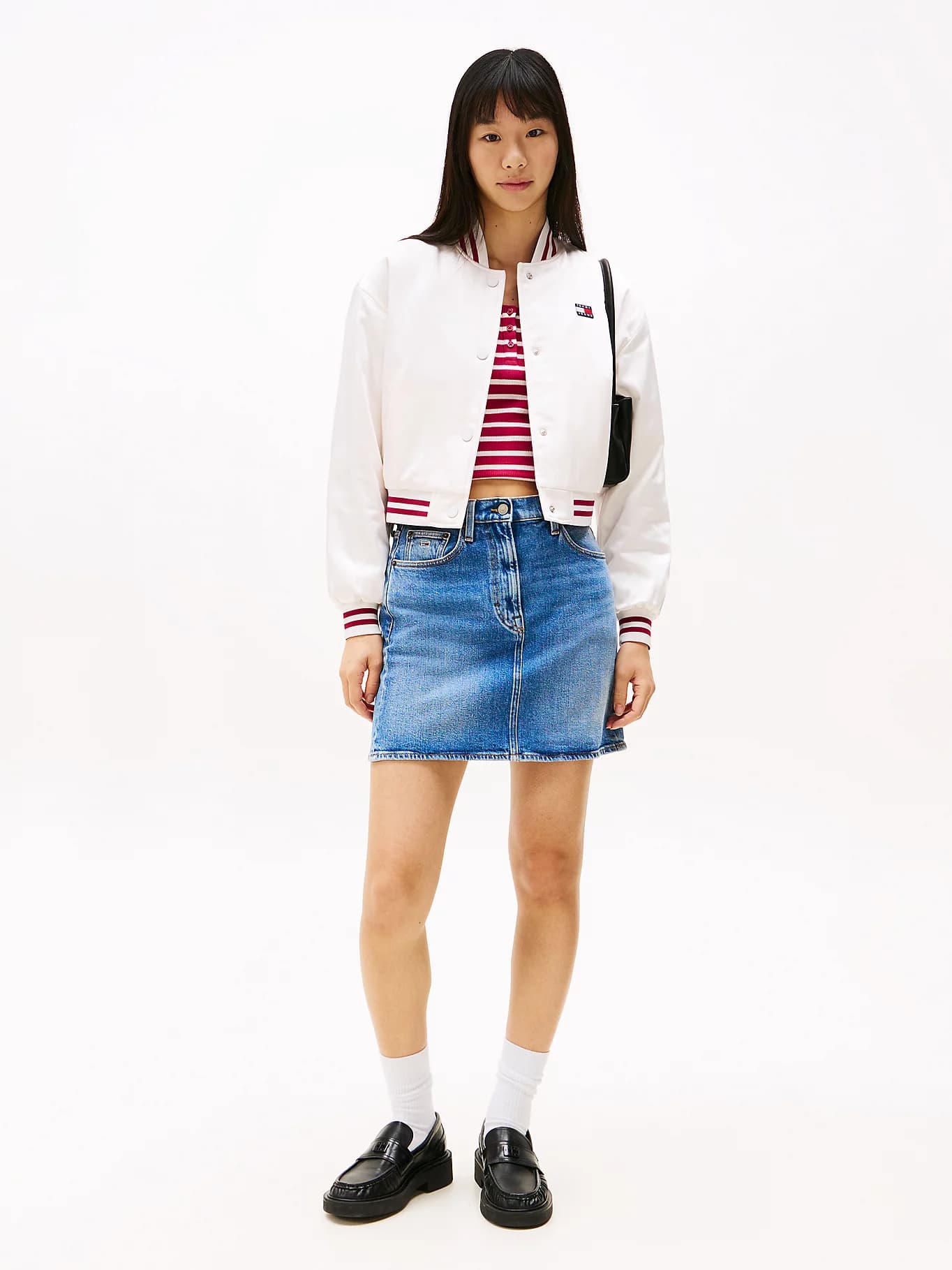 Bomber Tommy Badge en satin