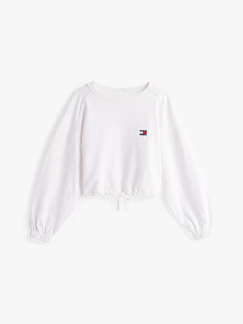 Sweat coupe boxy Tommy Badge