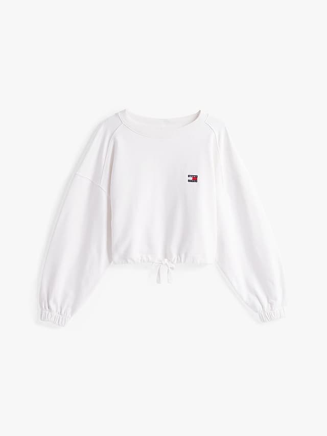 Sweat coupe boxy Tommy Badge