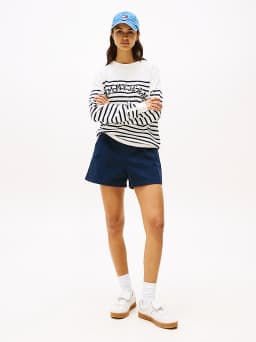 Short Claire en denim taille haute