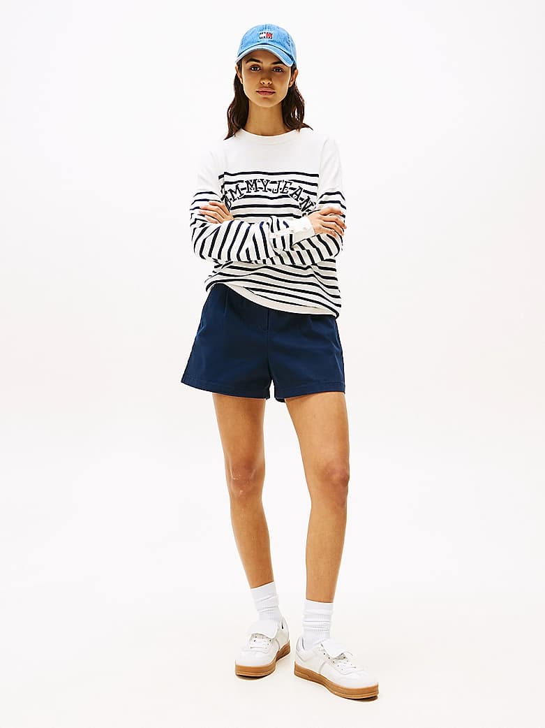 Short Claire en denim taille haute