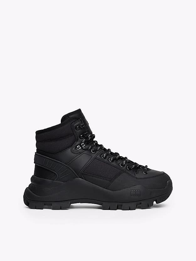 Bottines chunky hybrides en cuir
