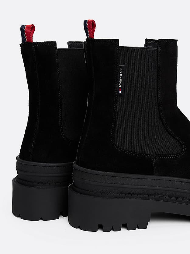 Bottines Chelsea en daim à semelle crantée