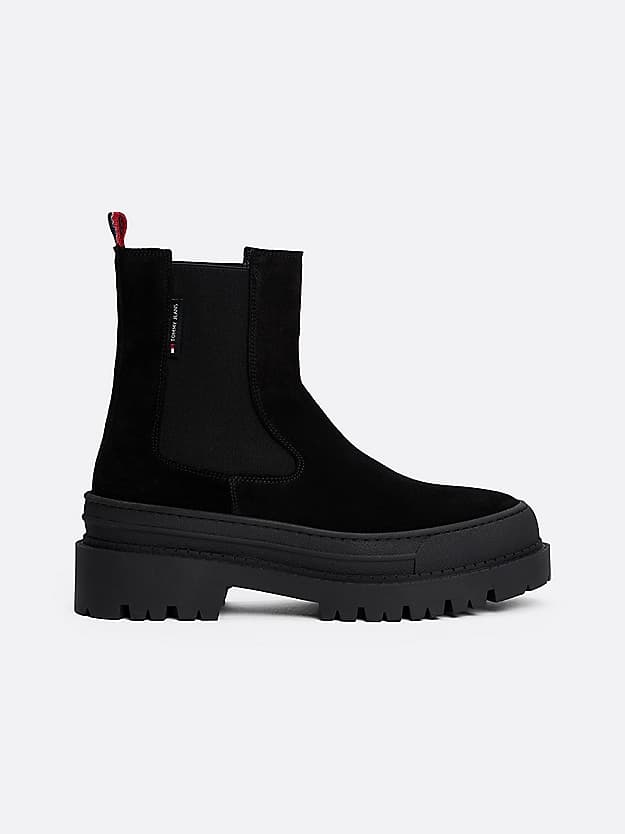 Bottines Chelsea en daim à semelle crantée