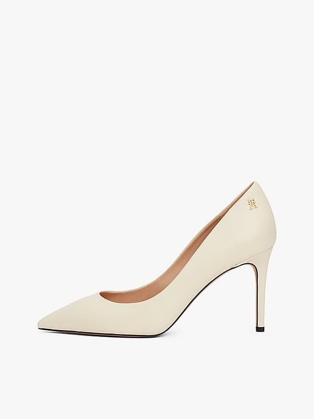 Chaussures à talon en cuir à bout pointu
