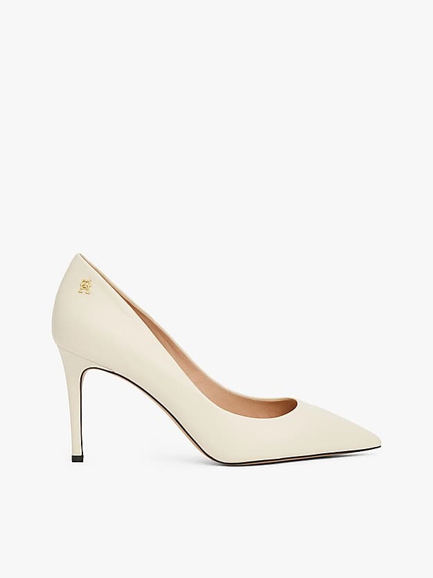 Chaussures à talon en cuir à bout pointu