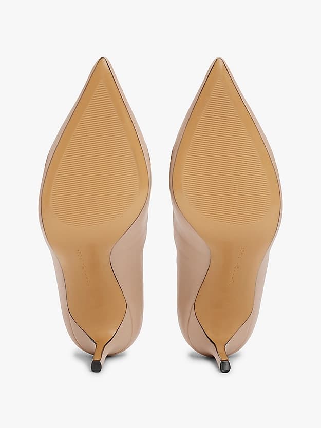 Chaussures à talon en cuir à bout pointu