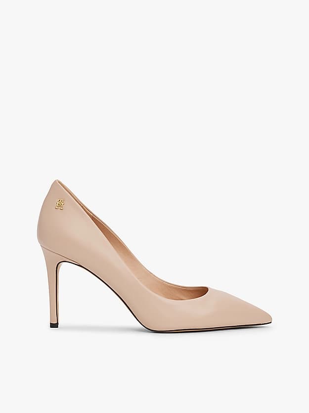 Chaussures à talon en cuir à bout pointu
