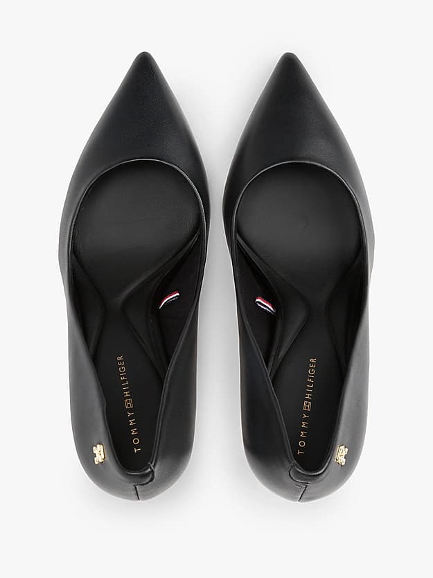 Chaussures à talon en cuir à bout pointu