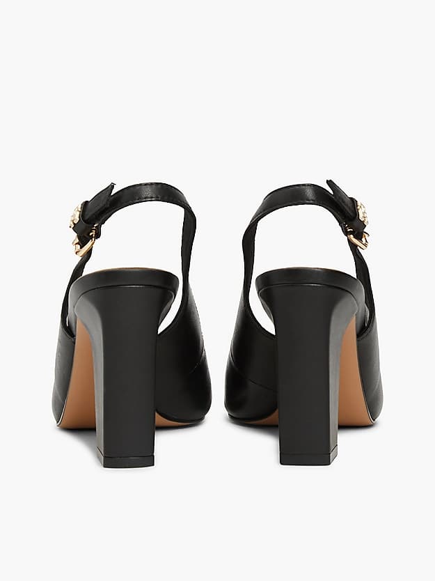 Slingbacks TH Monogram en cuir à talon carré