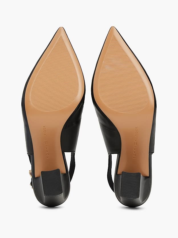 Slingbacks TH Monogram en cuir à talon carré