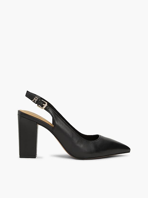 Slingbacks TH Monogram en cuir à talon carré