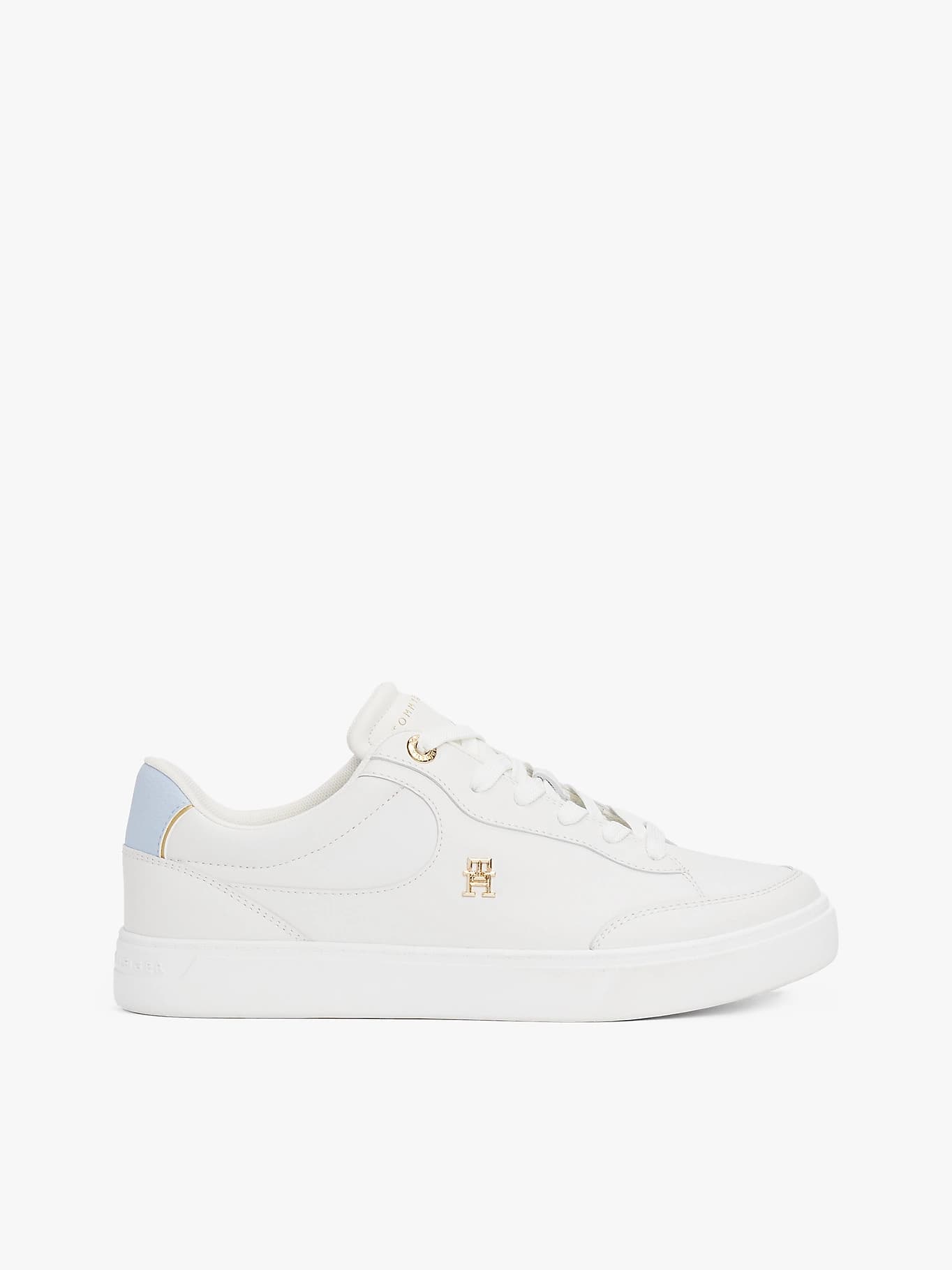 Baskets en cuir à monogramme TH