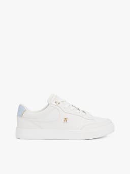 Baskets en cuir à monogramme TH