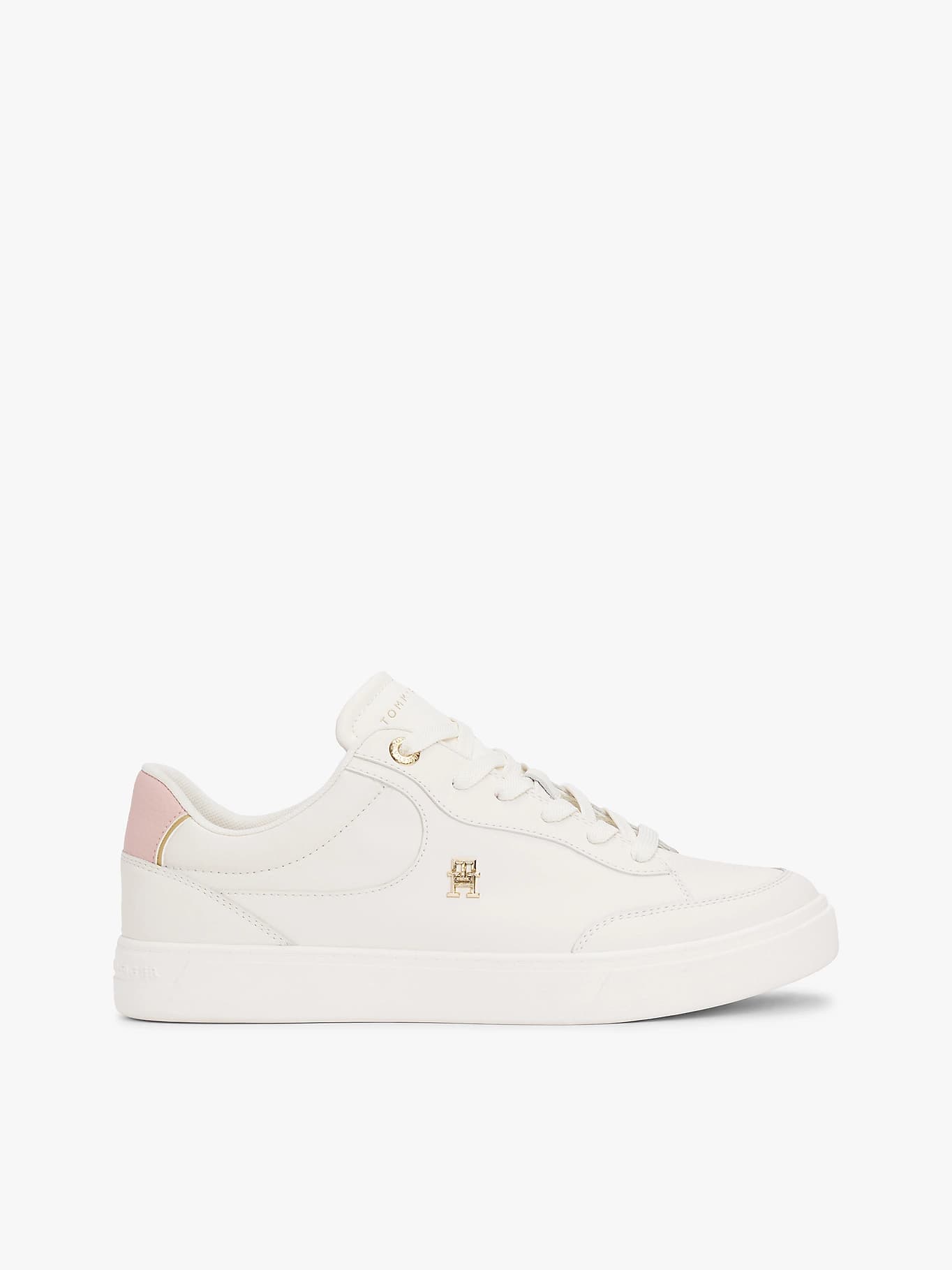 Baskets en cuir à monogramme TH