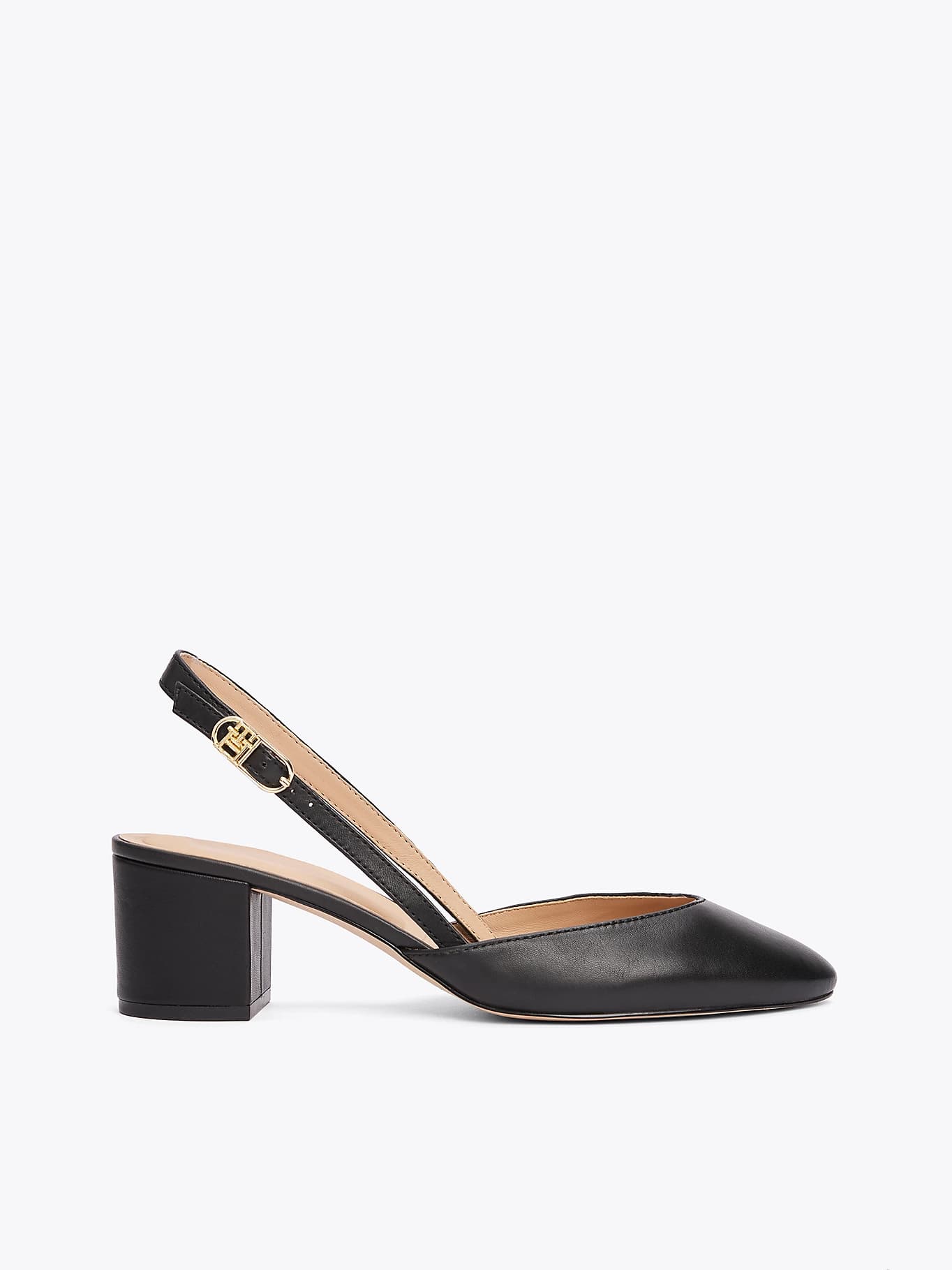 Slingbacks en cuir à talon
