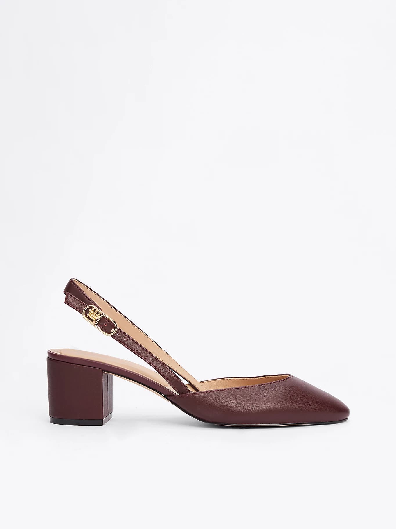 Slingbacks en cuir à talon