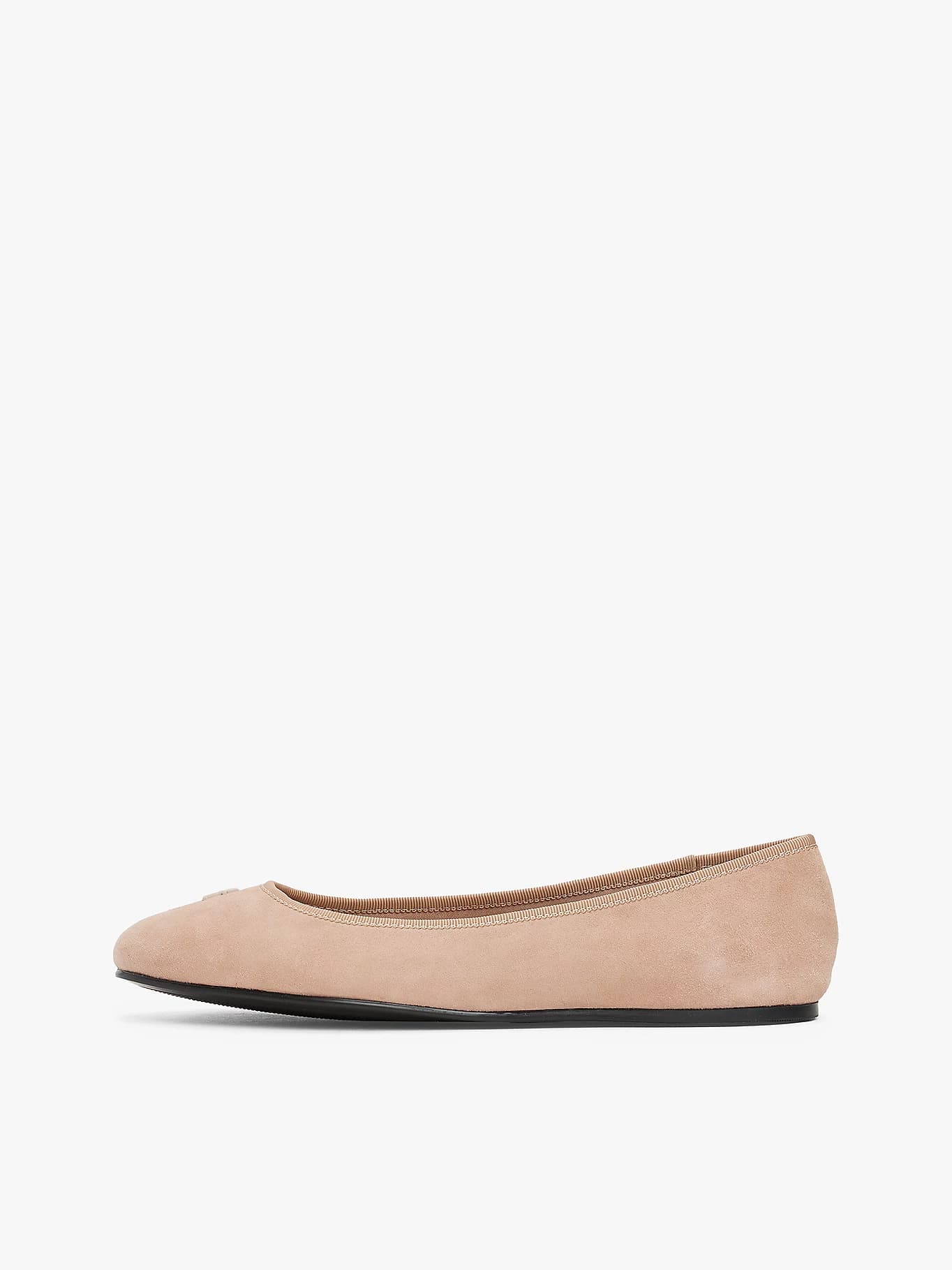 Ballerines en daim à monogramme TH