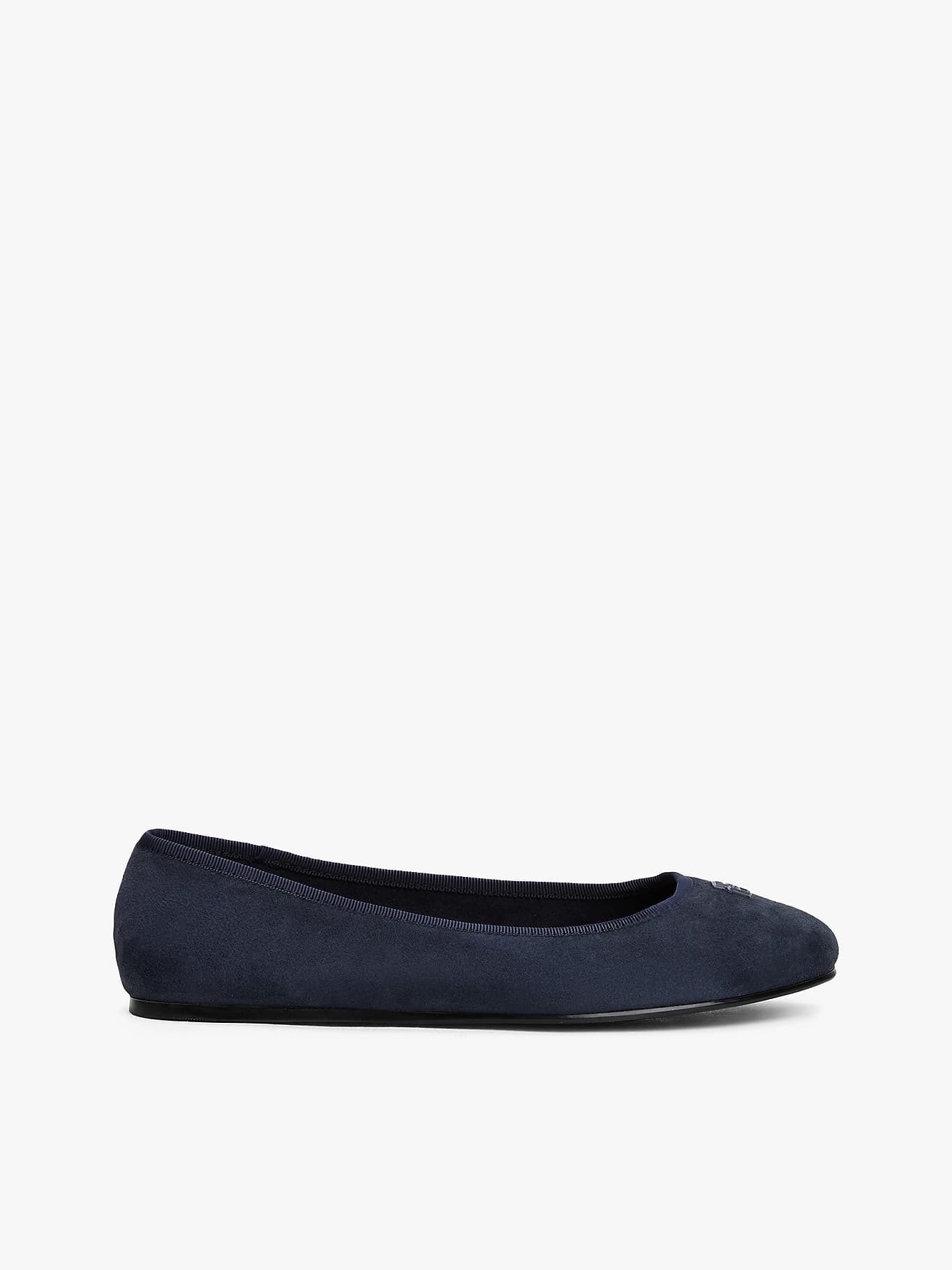 Ballerines en daim à monogramme TH