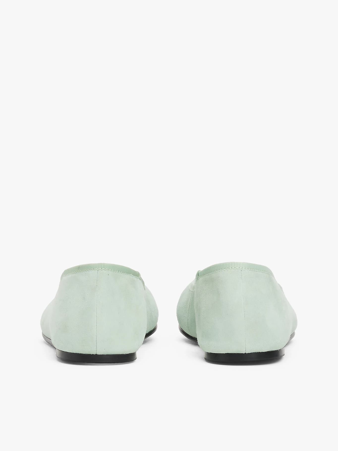 Ballerines en daim à monogramme TH