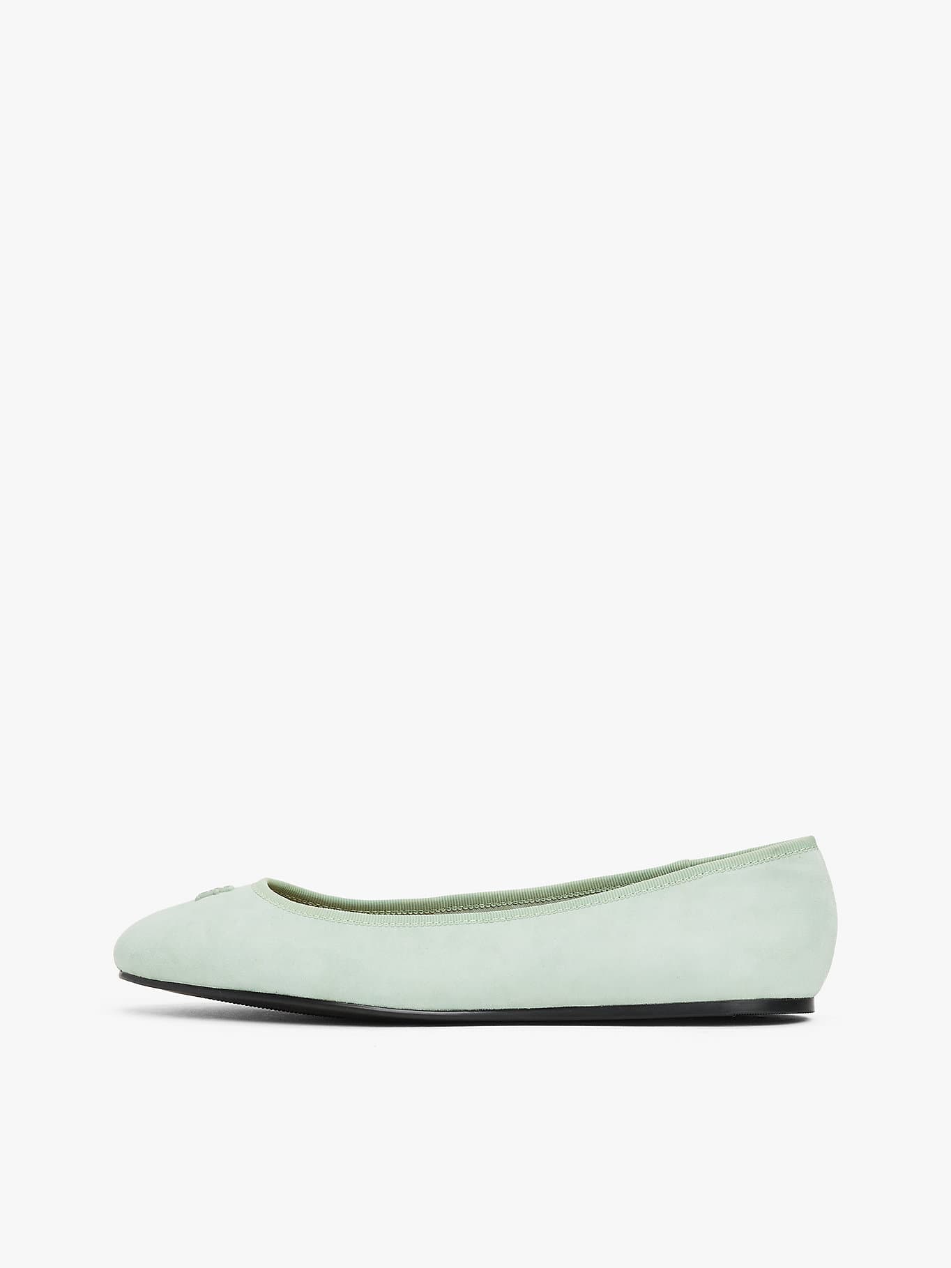 Ballerines en daim à monogramme TH