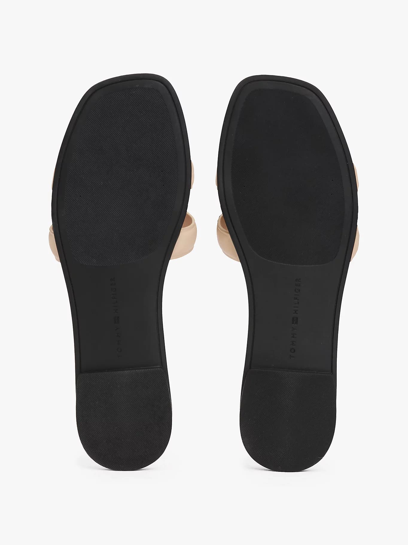 Mules en cuir à monogramme TH