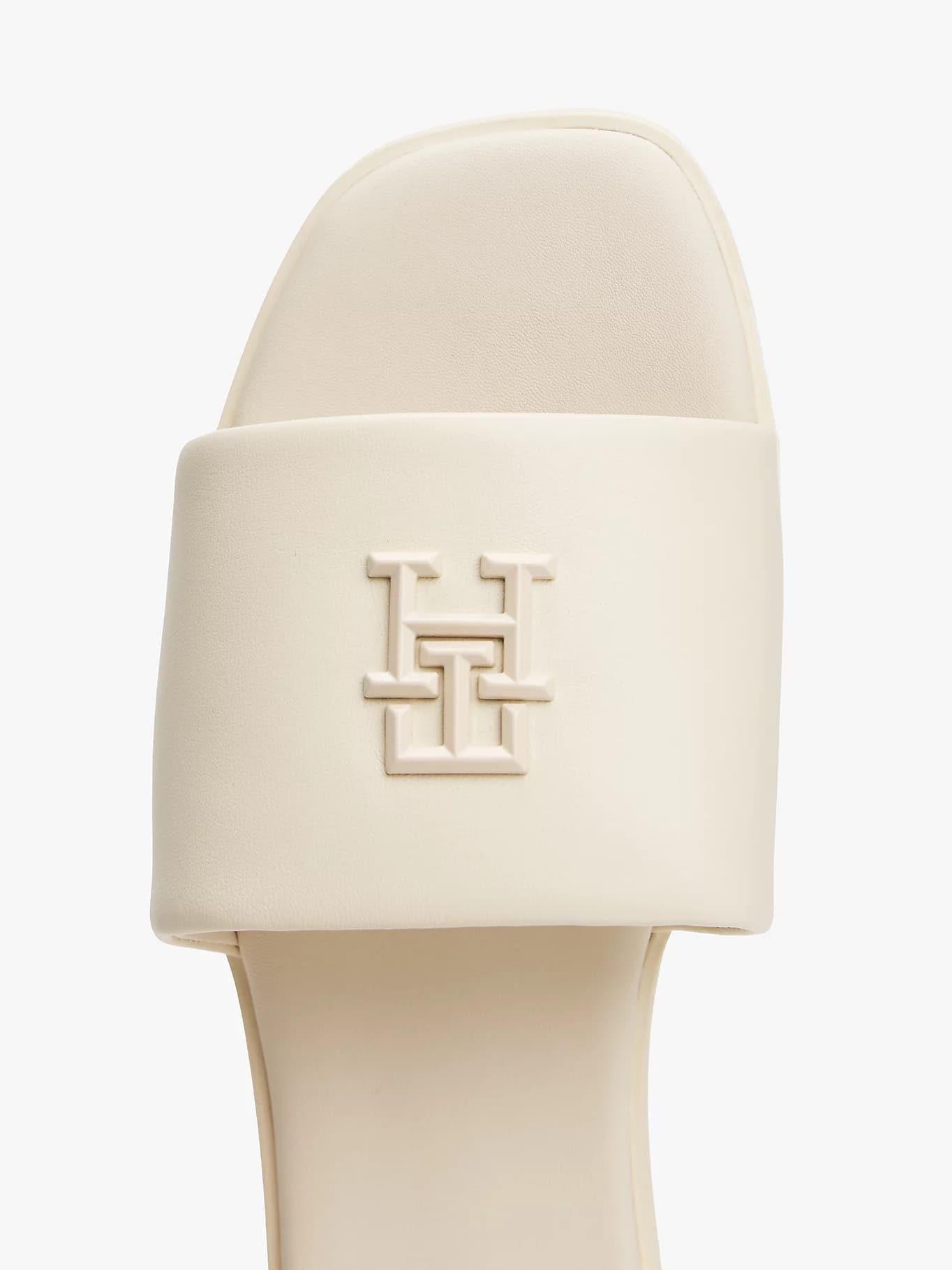 Mules en cuir à monogramme TH
