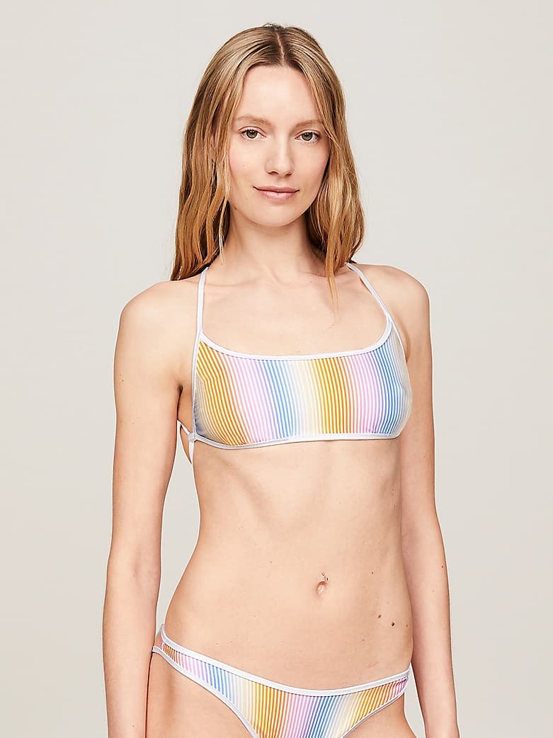 Haut de bikini bralette Essential à motif