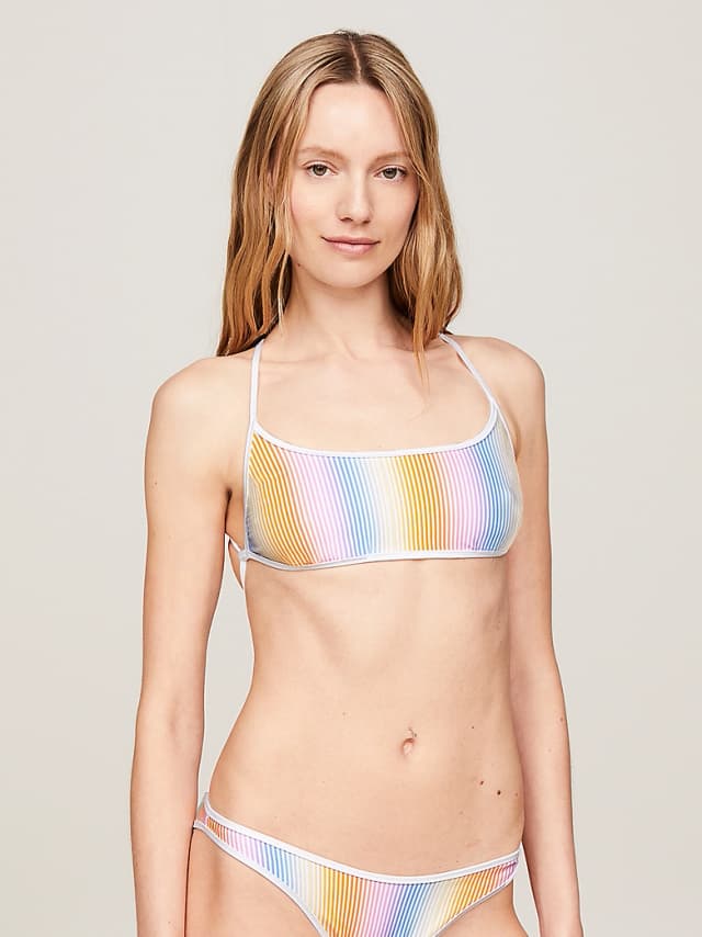 Haut de bikini bralette Essential à motif