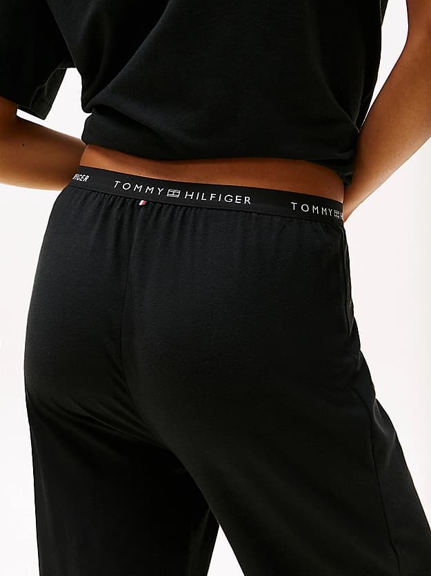 Pantalon de pyjama à ceinture à logo