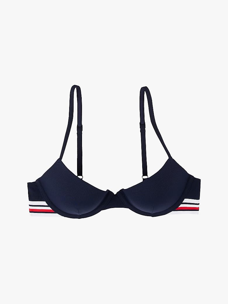 Haut de bikini push-up Global Stripe
