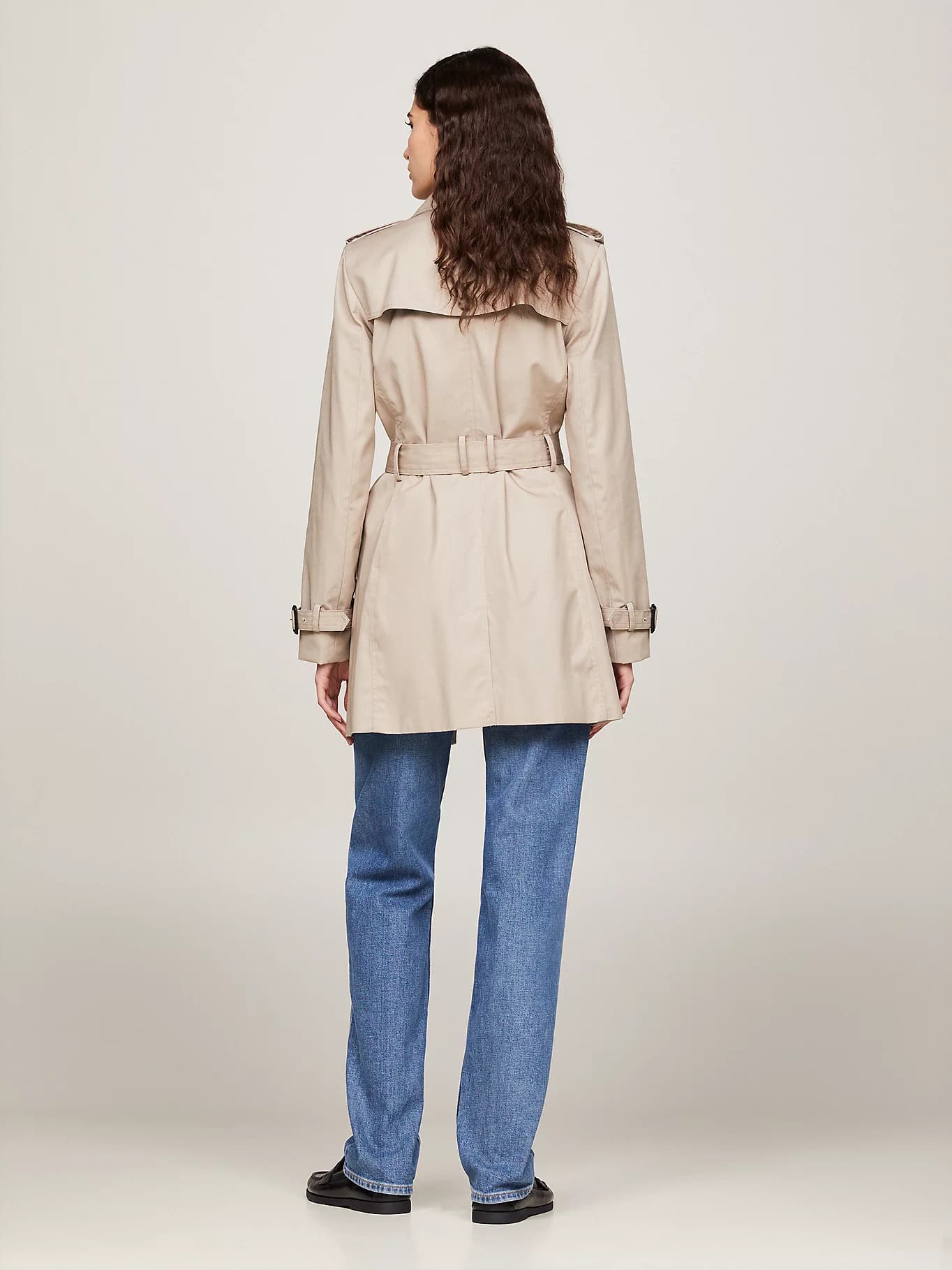 Trench-coat droit