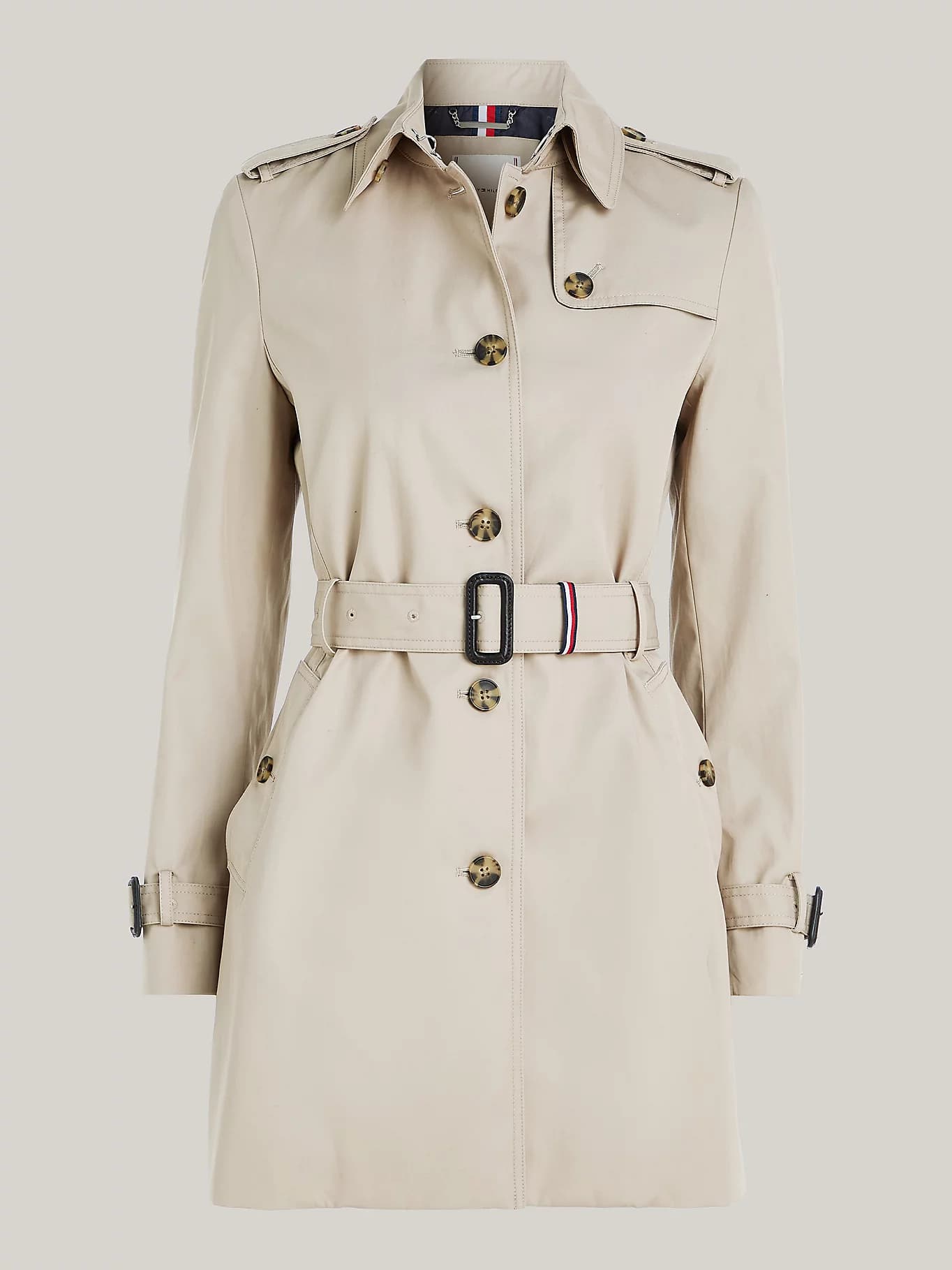 Trench-coat droit