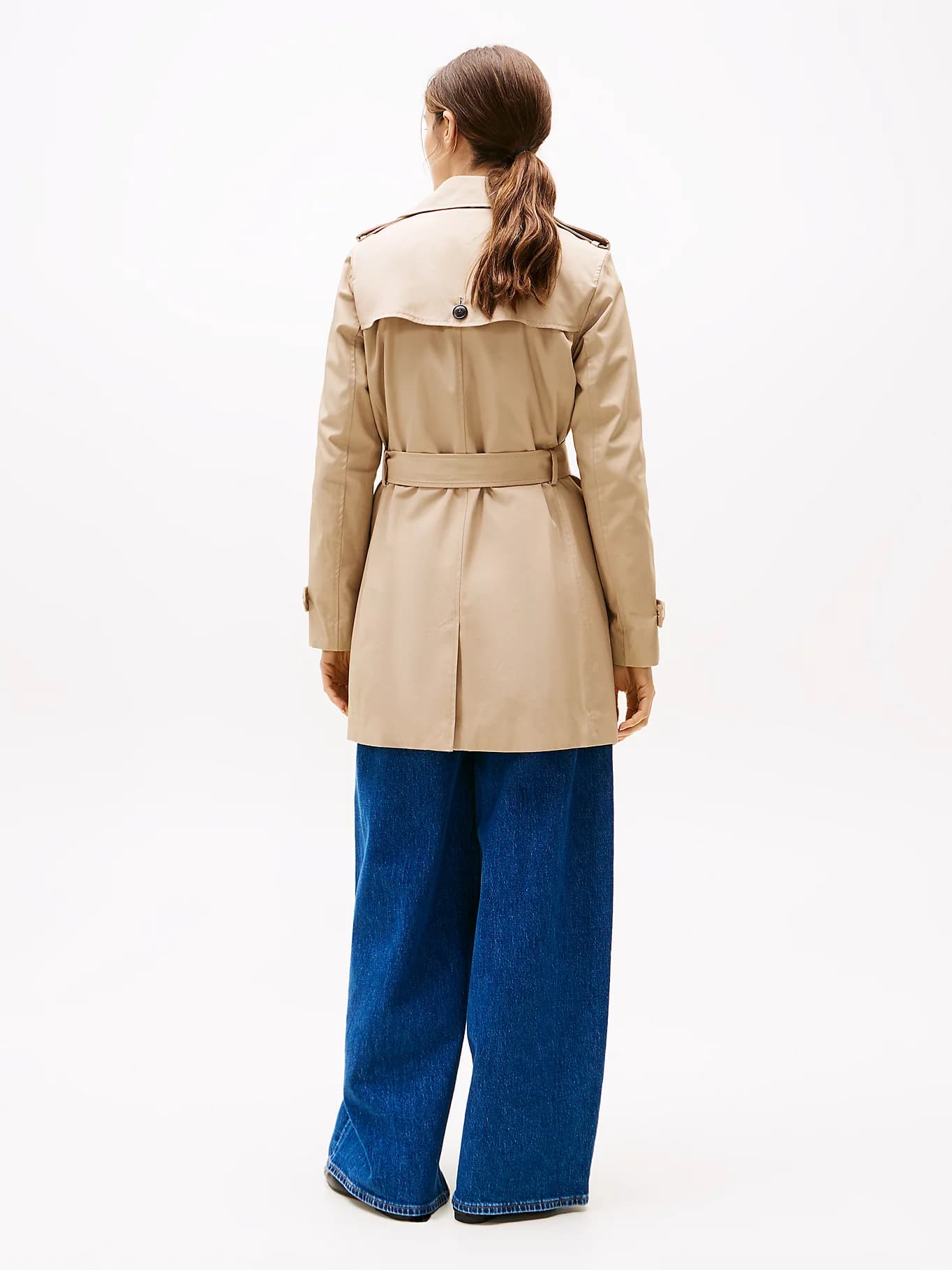 Trench-coat droit