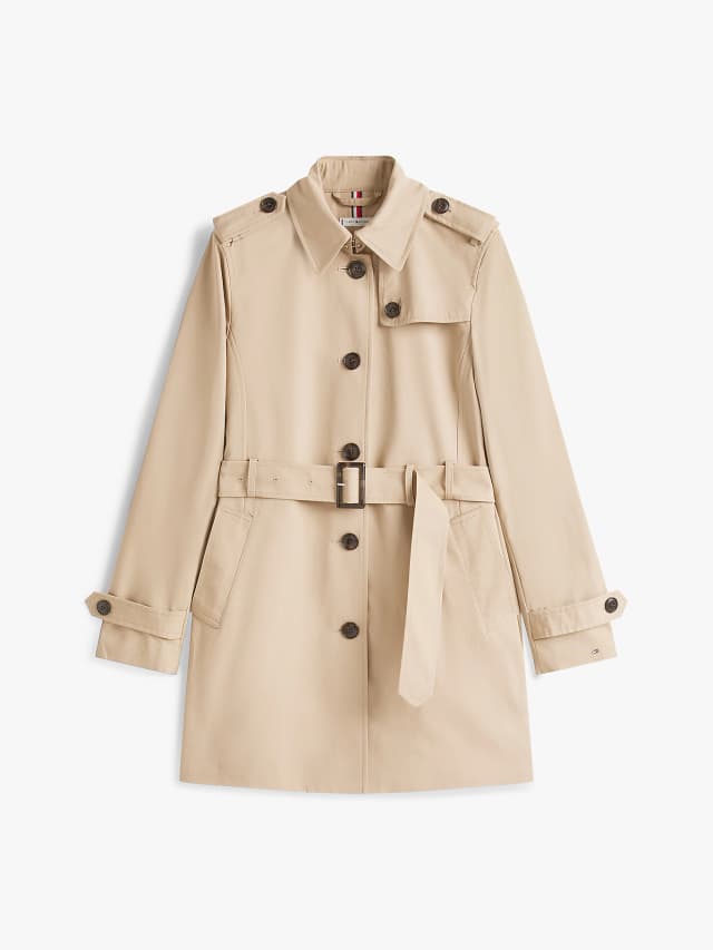 Trench-coat droit