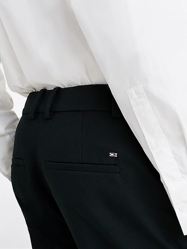 Knöchellange Slim Straight Leg Fit Hose