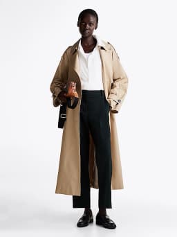 Knöchellange Slim Straight Leg Fit Hose