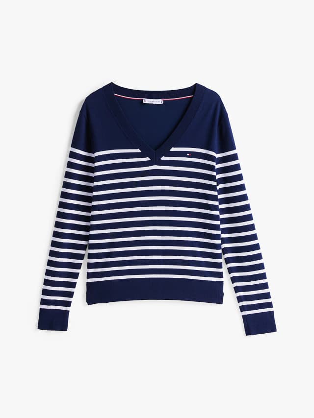 Pull en maille fine à col en V