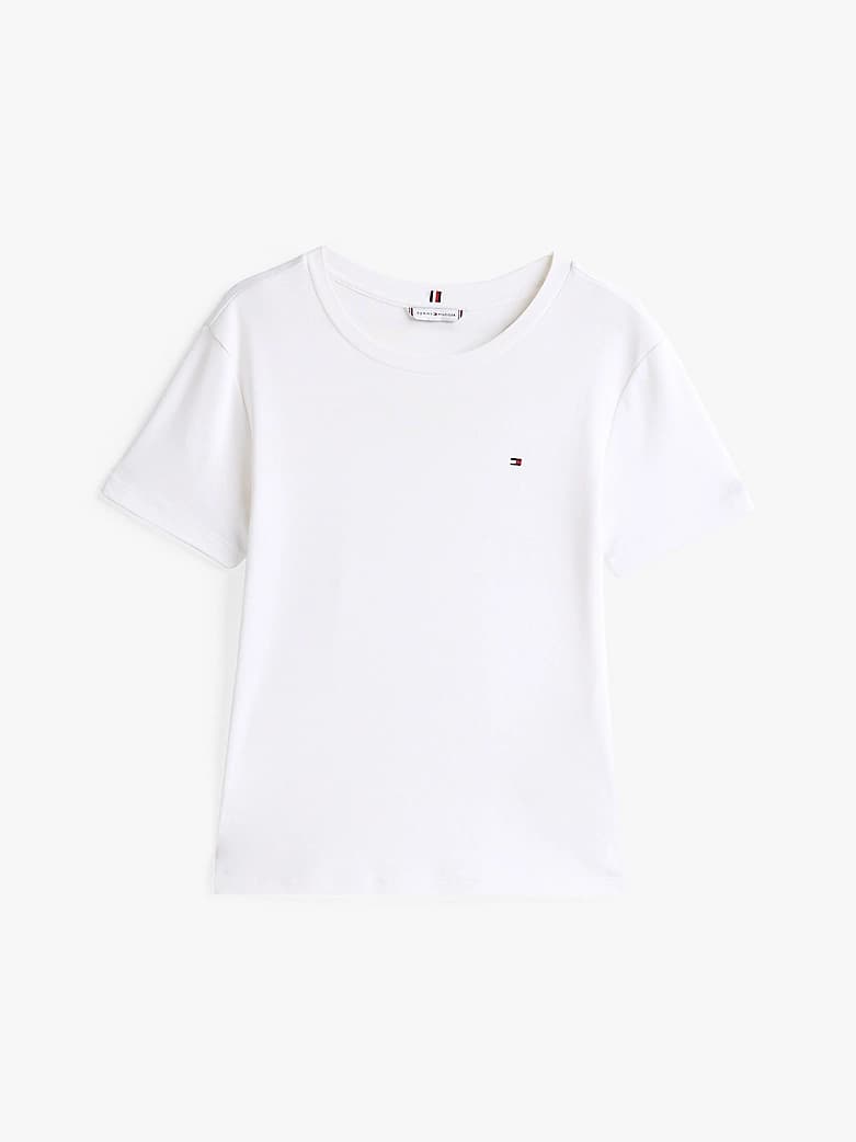 T-shirt ajusté à col ras-du-cou