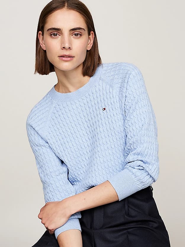 Pull décontracté en mini maille torsadée