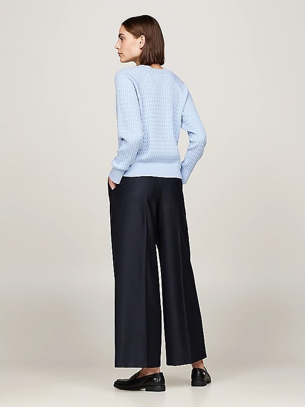 Pull décontracté en mini maille torsadée