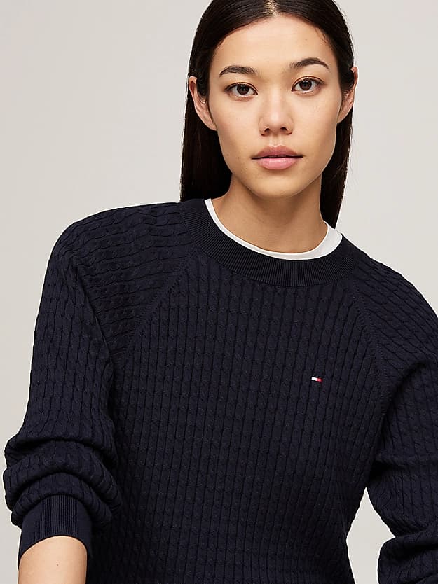 Pull décontracté en mini maille torsadée