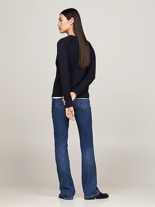 Pull décontracté en mini maille torsadée